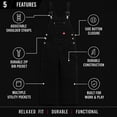 thumbnail image 5 of Firestone Mens Overalls - Warm Insulated Bib Overalls for Men, Durable Workwear Bibs, Sizes Run Small, 5 of 7