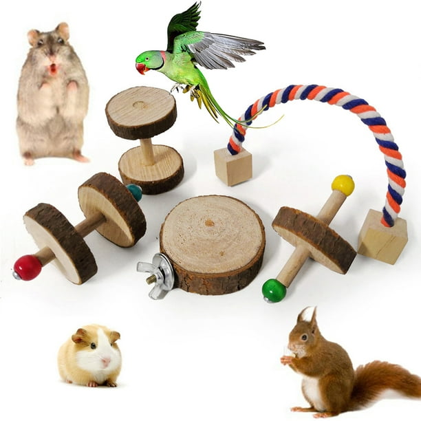 Windfall Hamster Chew Toys, Natural Wooden Pine Guinea Pigs Rats