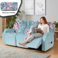 thumbnail image 3 of Xoenoiee Blue Cherry Blossom Print Stretch Recliner Cover 8-Pieces 3 Seats Recliner Chair Slipcovers Lazy Boy Furniture Protector with Elastic Bottom for Living Room, 3 of 7