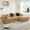 Camel, variant on 106" Cloud Sectional Couch, Convertible L-Shaped Sofa with 29-inch Deep Seat, 3 Seater Modular Sectional Sofa, Comfy Fluffy Boneless Sofa, Camel