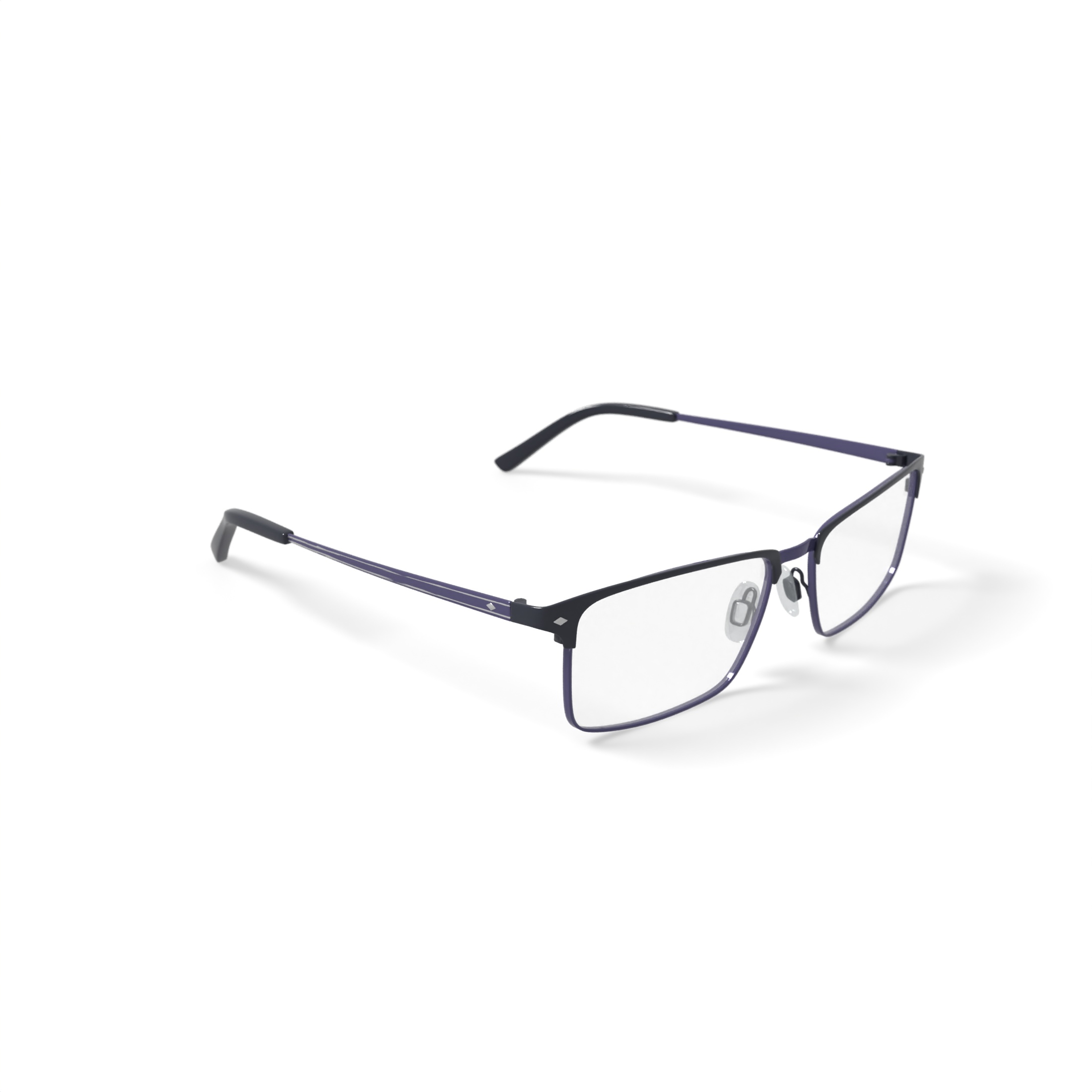 TiFlex Men's T1717 Browline Prescription Eyeglasses with Case, Matte Black