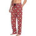 thumbnail image 5 of Penguin Snow Dot Christmas Red Mens Pajama Pants Sleepwear Lounge Men's Pajama Bottoms Gift for Family, 5 of 7