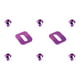 thumbnail image 1 of 2 juntas de pedal autoblocantes para bicicleta, repuesto para principiantes, mantenimiento con tornillos Violeta, 1 of 8