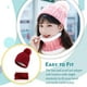 thumbnail image 4 of Qarigey Gorras de gorro de invierno Sombrero engrosado ornamental Collar de bufanda Vino rojo Type3 NO3, 4 of 6