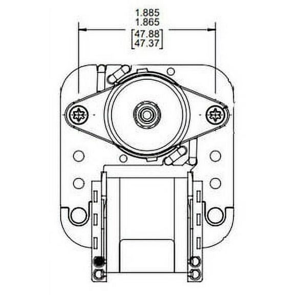 Dayton Electric C-Frame Vent Fan Motor 1/250 hp 3000 RPM 230V Model 4M069