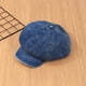 thumbnail image 1 of Gorra vaquera estilo vendedor de periódicos, estilo vintage, suave, de 8 paneles, para mujer y niña, plana, color azul., 1 of 8