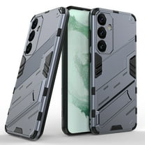 ELEHOLD Rugged Case for Samsung Galaxy S24 Plus with Built-in Hidden Kickstand Anti-Scratch Hybrid Slim Thin Shockproof Case for Samsung S24 Plus 2024,Gray