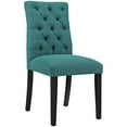 thumbnail image 1 of Modway Duchess Fabric Dining Chair, Teal, 1 of 4