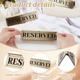 thumbnail image 3 of 6Pcs 201 Stainless Steel Reserved Display Signs Tent Signs Golden 150x38.5x34mm, 3 of 5