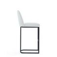 thumbnail image 4 of Manhattan Comfort Serena Barstool with Steel Base in White (Set of 3), 4 of 8