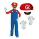 thumbnail image 2 of Disfraz de Mario Deluxe para niños y niñas, mono de fiesta de personajes de juego de animación de Halloween, sombrero y guantes, 2 of 4
