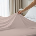 thumbnail image 3 of Color Sense 100% Cotton Percale Single Flat Bedsheet Cool & Crisp King Blush, 3 of 14
