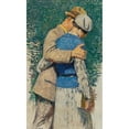 thumbnail image 2 of Henri Martin 10x14 Black Ornate Wood Framed Double Matted Museum Art Print Titled: Couple Walking (Study for ‘Le Jardin Du Luxembourg’ Grand Decoration, Town Hall of the 5th Arrondissement,, 2 of 5
