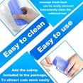 thumbnail image 3 of LQQBOX C-Shaped Hair Brush, 2 Pcs Cat Wall Corner Groomers, Soft Face Scratchers Brush, Corner Massage Comb for Long & Short Fur Cat Owners, All Ages, Unisex (Blue), 3 of 7