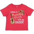 thumbnail image 3 of Inktastic I Listen to Country Music with My Daddy Guitar and Hat Boys or Girls Toddler T-Shirt, 3 of 5