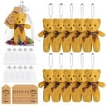 thumbnail image 2 of 10PCS Mini Bear Stuffed Plush Bear, Mini Bear Bulk with Thank You Tag Organza Packing Bag, for Guest Baby Shower Souvenirs Birthday Christmas Gift, 2 of 7