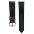 thumbnail image 3 of Hirsch Paul Embossed Leather Watch Strap - Brown - L - 22mm - Silver Buckle, 3 of 9