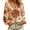 Champagne, variant on Boho Tops for Women Bohemian Floral Print V-Neck Long Sleeve Blouse Lightweight Cotton-Linen Vacation Beach Top 1 Pcs Army Green L