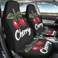 thumbnail image 4 of XYZCANDO 2pc Car Seat Covers for Front Seat Car Front Seat Covers Anti-Slip Breathable, SUV Auto Vehicle Auto Seat Covers, Cherry Pattern, 4 of 10