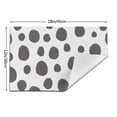 thumbnail image 3 of YFYANG Washable Heat-Resistant Placemats, 70% PVC/30% Polyester, Gray Leopard Texture Kitchen Table Mat, 12" x 18" 1 Piece, 3 of 6