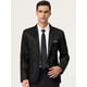 thumbnail image 3 of Blazer Slim Fit Lars Amadeus Traje de baile Negro M, 3 of 6