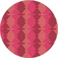 thumbnail image 1 of Ahgly Company Machine Washable Indoor Round Transitional Crimson Red Area Rugs, 3' Round, 1 of 7