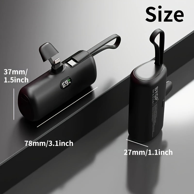 General 5000Mah Portable Charger, Ultra-Compact Battery Pack Travel Phone Charger, Compatible with Iphone 14/13/12/11/X/8/7 Pro Max/Ipad Pro Series, Emergency Power Pocket Power Bank
