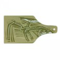 thumbnail image 1 of Bones Cutting Board, Woodcut Style Image of Paleontologists Studying a Dinosaur Fossil, Decorative Tempered Glass Cutting and Serving Board, in 3 Sizes, by Ambesonne, 1 of 2