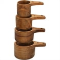 thumbnail image 3 of Juego de 4 Tazas Medidoras de Madera, Apilables, con , para Cocina y ReposteríA, 4 TamañOs, 3 of 6