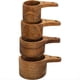 thumbnail image 3 of Juego de 4 Tazas Medidoras de Madera, Apilables, con , para Cocina y ReposteríA, 4 TamañOs, 3 of 6