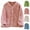 Pink, variant on Admvng Nightgowns for Women Winter Solid Thick Flannel with Added Fleece Long Sleeved Warm Home Sleepwear, Size M-XL