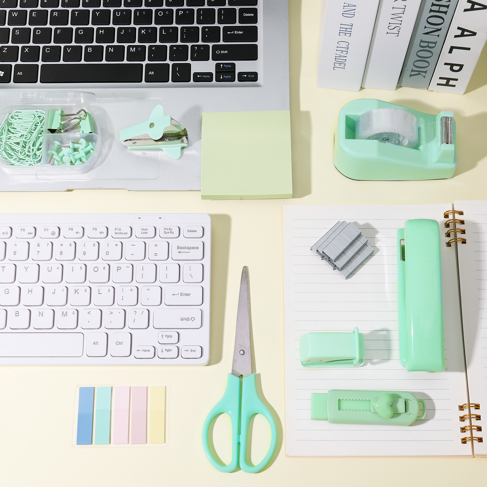 sixwipe 13-in-1 Teal Office Supplies Desk Organizer Kit photo 3