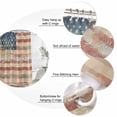thumbnail image 6 of Shower Curtain Bathroom Set Independence Day American Flag Waterproof Fabric Shower Curtains with Grommets&Hooks, Vintage Shabby Wooden Privacy Bath Curtain for Bathtub 72x72in, 6 of 9