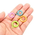 thumbnail image 5 of Colorful Crochet Stitch Markers Plastic Knitting Markers Spiral Locking Stitch Marker, 200 Pack, 5 of 6