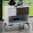 thumbnail image 2 of Furniture of America Acada Wood 1-Shelf End Table in White (Set of 2), 2 of 3