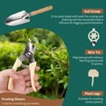 thumbnail image 4 of Garden Tool Set, Qissep 12 Piece Stainless Steel Heavy Duty Gardening Tools Set with Ergonomic Handles & Durable Organizer Handbag,Ideal Gardening Gifts for Mothers, Father,Gardener, Beginners, 4 of 7