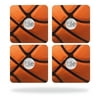 Skin Decal Wrap for Tile Slim Key Finder (4 pack) Basketball