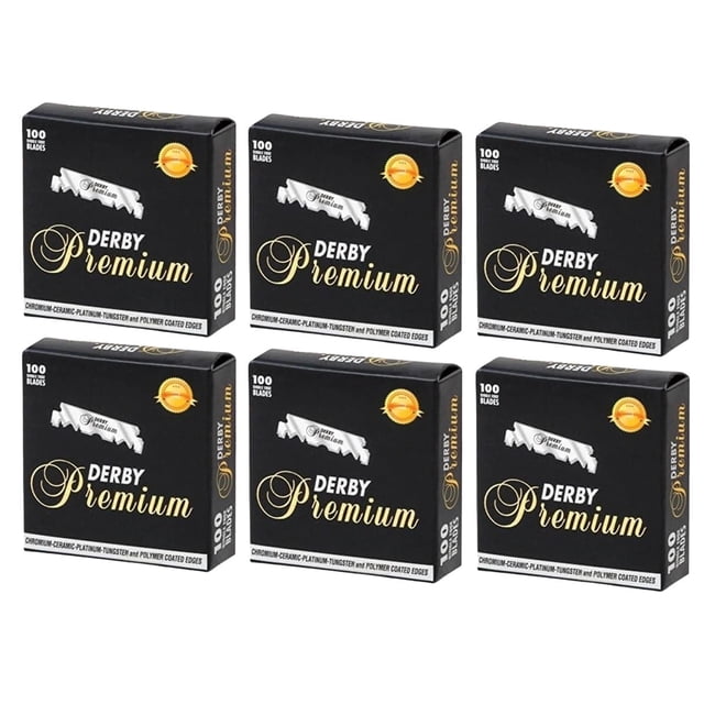 Derby 600 "Premium” Hojas De Afeitar De Un Solo Filo Para Maquinilla De Afeitar Recta