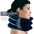 thumbnail image 3 of Cervical Neck Traction Device, 3 Layers Inflatable Neck Traction, Neck Brace for Fast Neck Head & Shoulder Pain Relief Adjustable for Pain Relief Release the Pressure,Dark Blue, 3 of 9