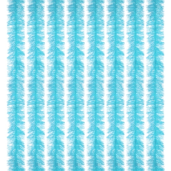 Uxcell 6.6 Pieds Plume Boa, 8 Pcs Plumes Artificielles Moelleuses Décorations de Fête pour Bricolage, Costume de Mariage, Noël, Concert, Halloween, Décoration Maison, Bleu Ciel