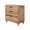 Natural, variant on 36 in. Brown Solid Wood Three Drawer Chest
