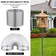 thumbnail image 4 of 18 inch Wrap Around Squirrel Baffle Proof Baffles Durable Plastic Bird Feeder Guard with Hook black hook style(PVC), 4 of 9