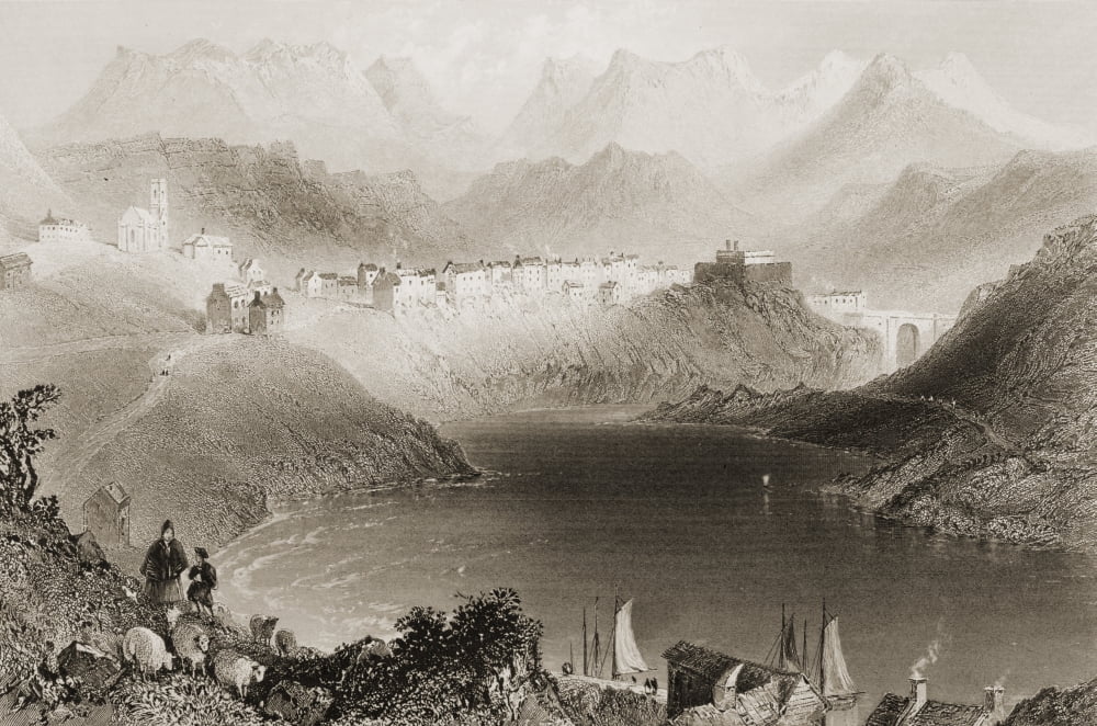 Clifden Connemara County Galway Ireland Drawn By WHBartlett Engraved By R Brandard From The Scenery And Antiquities Of Ireland By NPWillis And JStirling CoyneIllustrated From Drawings By WHBartlett Pu