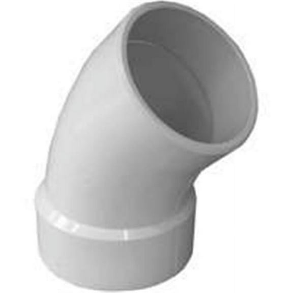 Genova Products Street Pipe Elbow 700 Series - 45 Degree Hub x Spigot - 4 In.