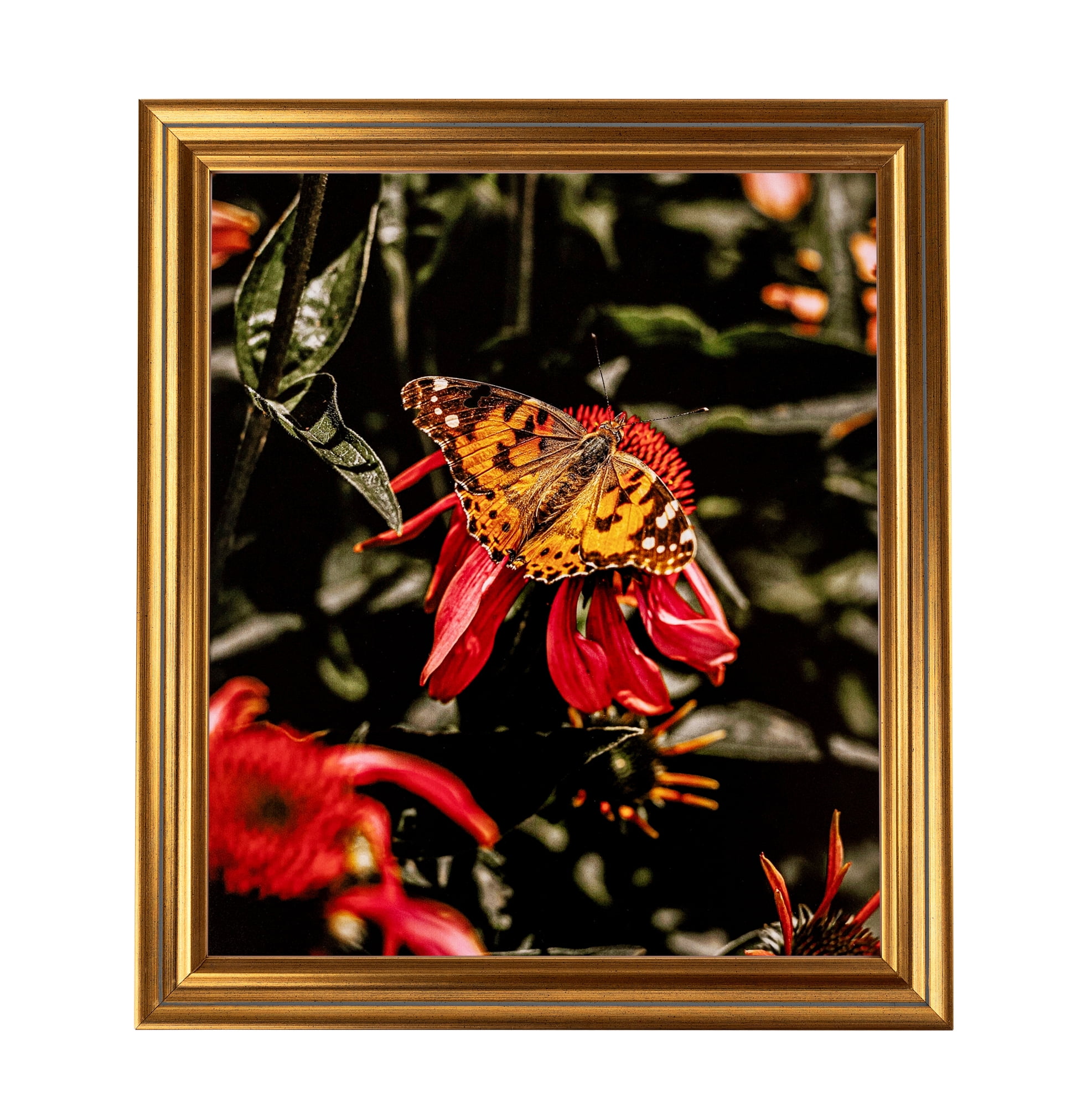 ArtToFrames 18" x 24" Gold Step Picture Frame, 18x24 inch Gold Wood Poster Frame (WOM-4548), 1 Pack