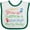 White and Green, variant on Inktastic Soccer Player Like Daddy Boys or Girls Baby Bib
