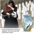 thumbnail image 4 of Peacock Funeral Cremation Urns For Human Ashes Man - Blue Urn For Ashes Adult Male - 10 Inch 1 Large Decorative Urn For Ash For Women - Set Of 4 Pink Keepsake Urns For Adults, 3 Inch, 4 of 7