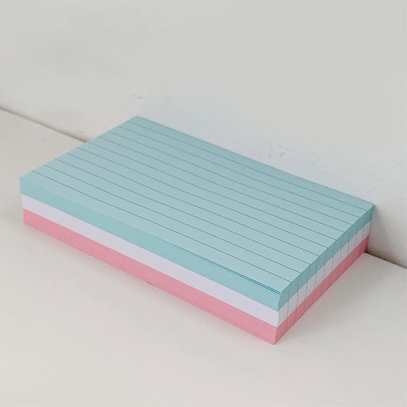 Feltree Lined Notes Post, 3 Colors Self Notes Pad, Bright Post Stickies Colorful Big Notes for Office, Home, School, Meeting, 150 Sheets/pad
