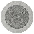 thumbnail image 2 of SAFAVIEH Braided Lars Geometric Reversible Area Rug, Gray/Black, 5' x 5' Round, 2 of 11