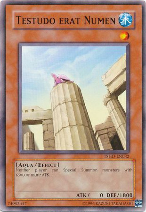 1st Edit... - The Shining Darkness Yu-Gi-Oh! TSHD-EN032 Testudo erat Numen
